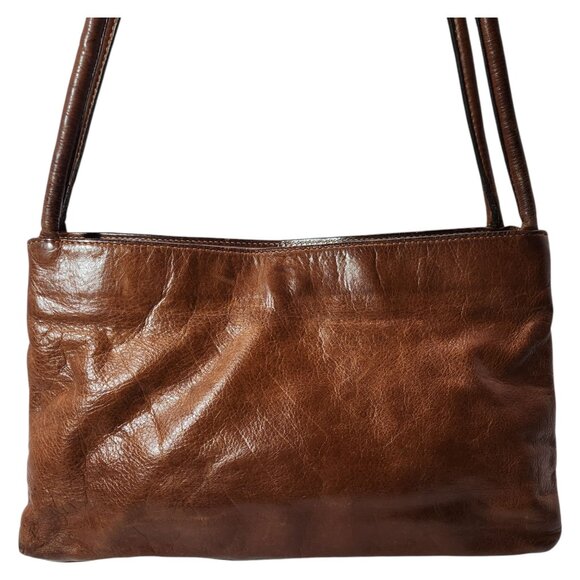 Land Trentino Distressed Leather Shoulder Bag Made in Columbia - Picture 9 of 13